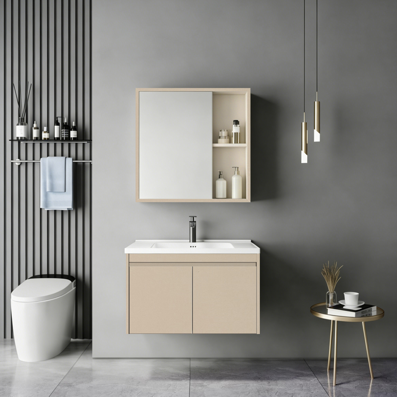 Sinkea pakoworld cappuccinocountertop with sink and mirror