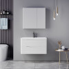 Tzouena pakoworld white countertop with sink and mirror