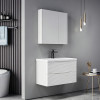 Tzouena pakoworld white countertop with sink and mirror