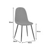 Chair Bella pakoworld dusty pink velvet fabric with black metal leg 44x55x85cm