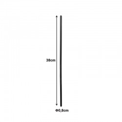 Βέργα για καρέκλα σκηνοθέτη pakoworld pp μαύρο Φ0,8x38εκ