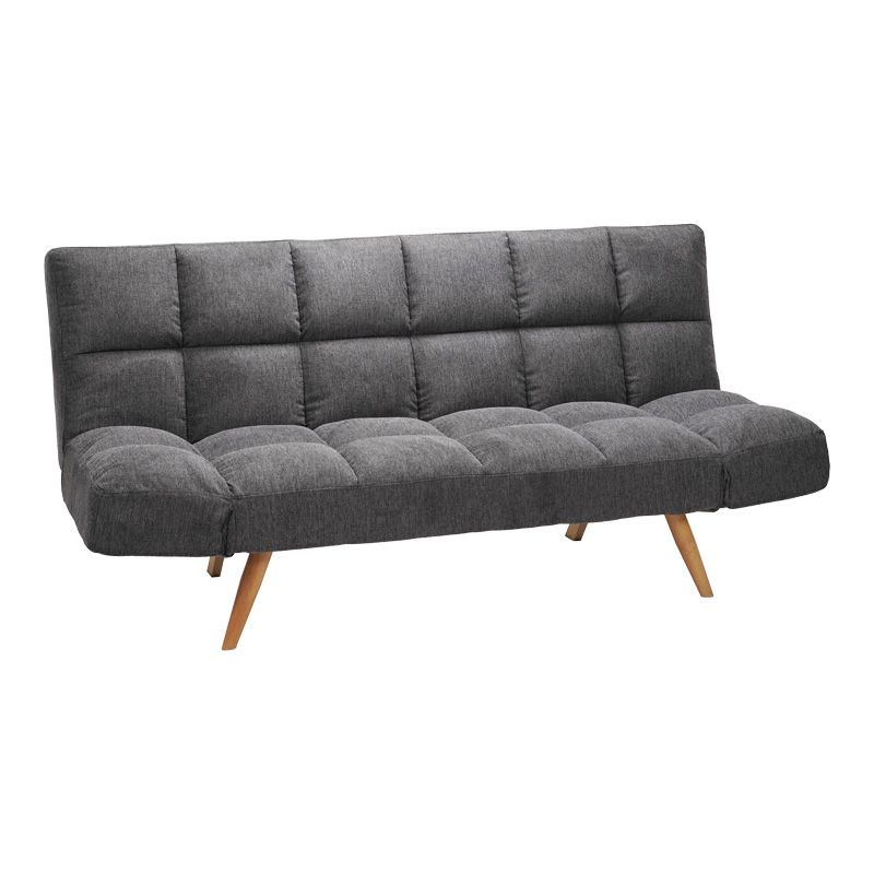 Sofa - bed 3-seater Freddo fabric anthracite 181x81x86cm