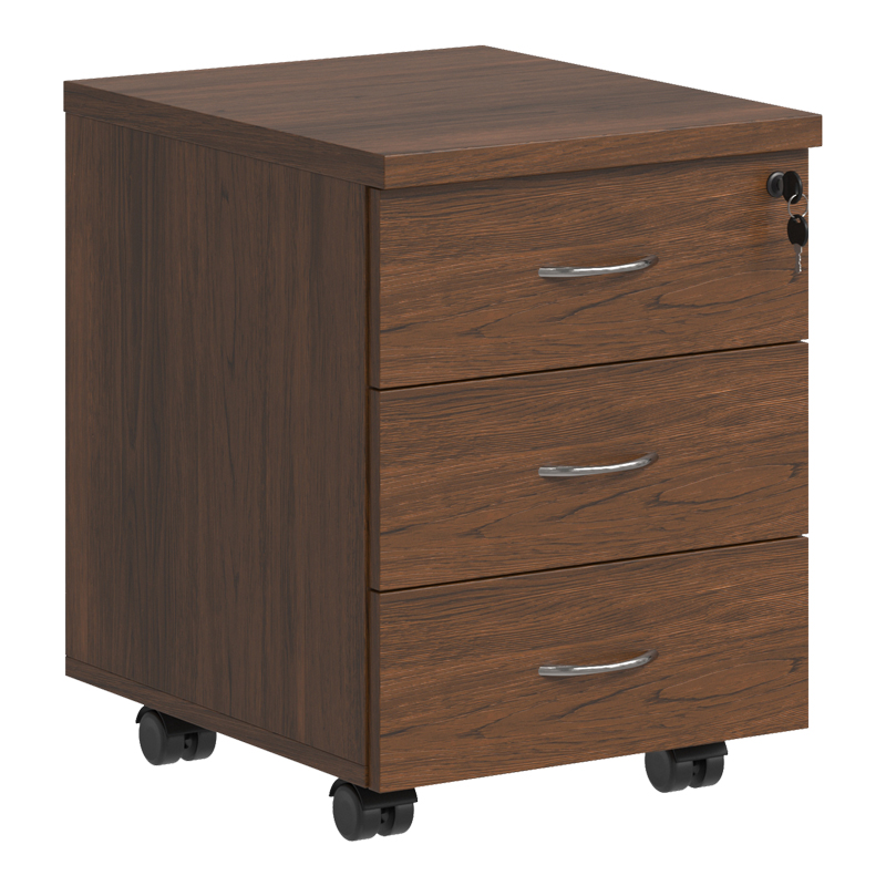 Professional wheeled drawer Fesialo pakoworld walnut 39x47x52.5cm