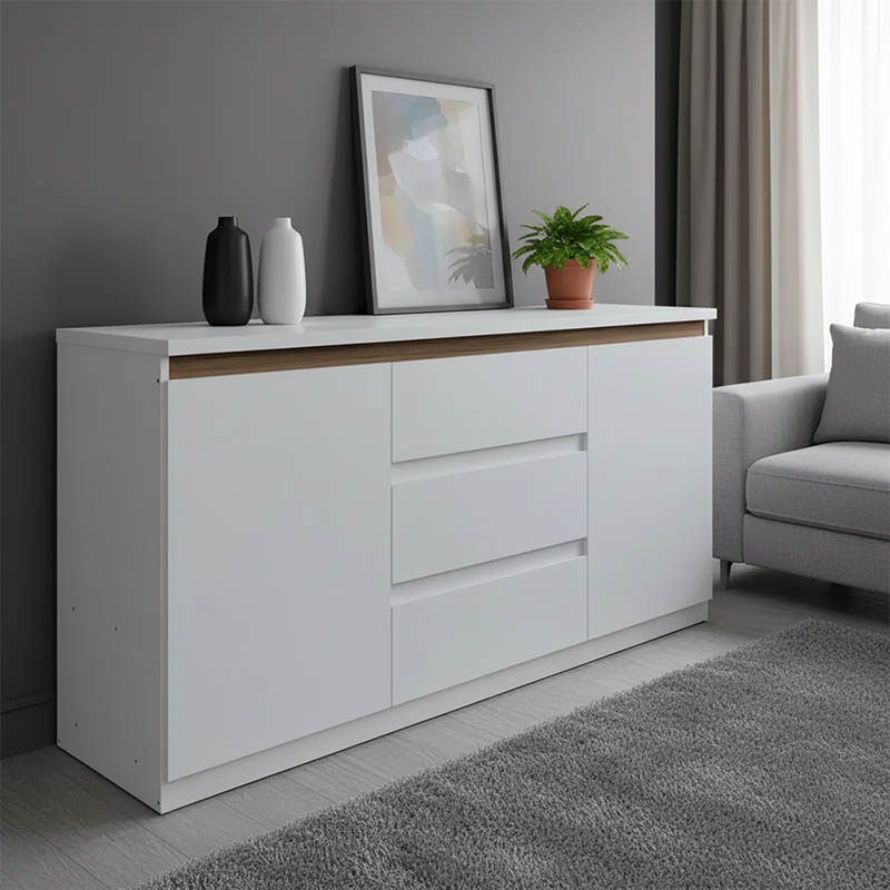 ΜΠΟΥΦΕΣ CHIEMO PAKOWORLD ΛΕΥΚΟ 160X40X93.6ΕΚ