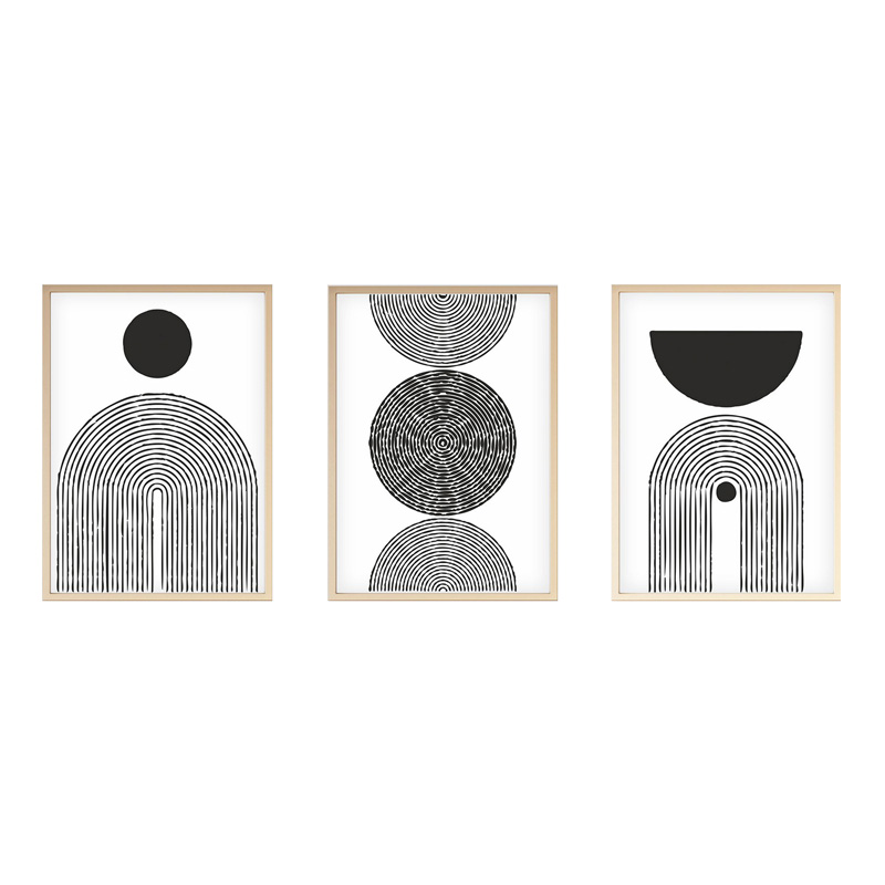 Canvas painting Serchie triptych with digital printing 30x3x40cm