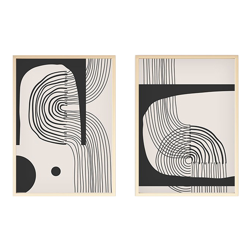 Canvas painting Bajou diptych with digital printing 50x3x70cm