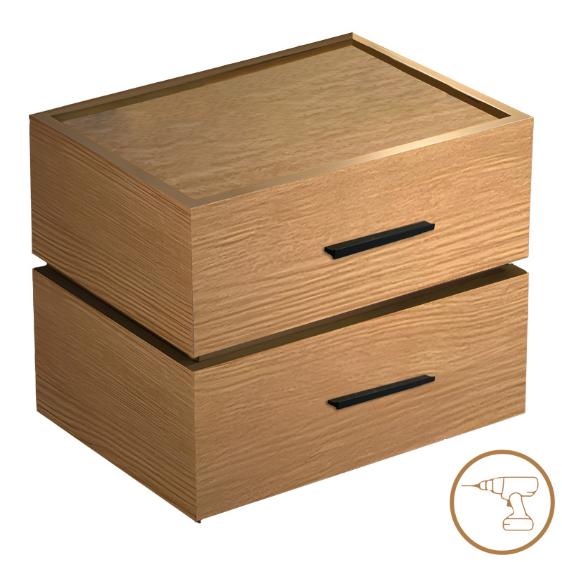 Sonlen bedside table mdf in oak color 60x40x44.5cm