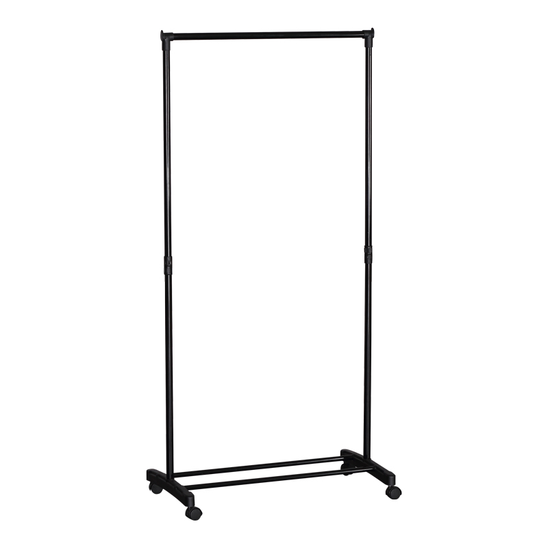 Floor hanger Wizak black metal 74.5x41,5x157cm