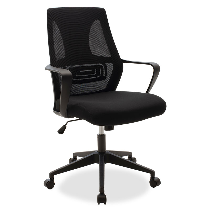 Office chair Maestro with fabric mesh in black colour