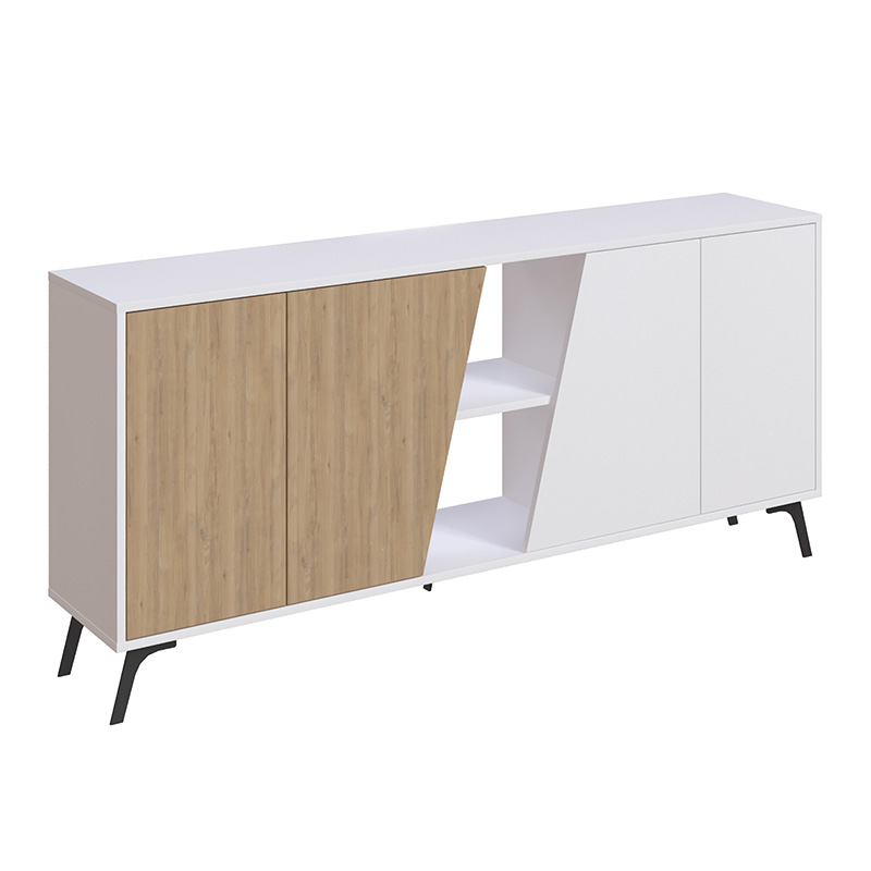 ΜΠΟΥΦΕΣ HANA ΛΕΥΚΟ-ΦΥΣΙΚΟ 180X35.5X82ΕΚ 119-001174 119-001174