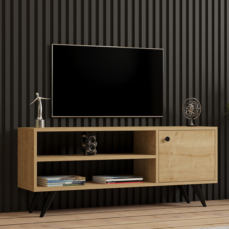 Wison TV cabinet in oak shade 120x29x50cm