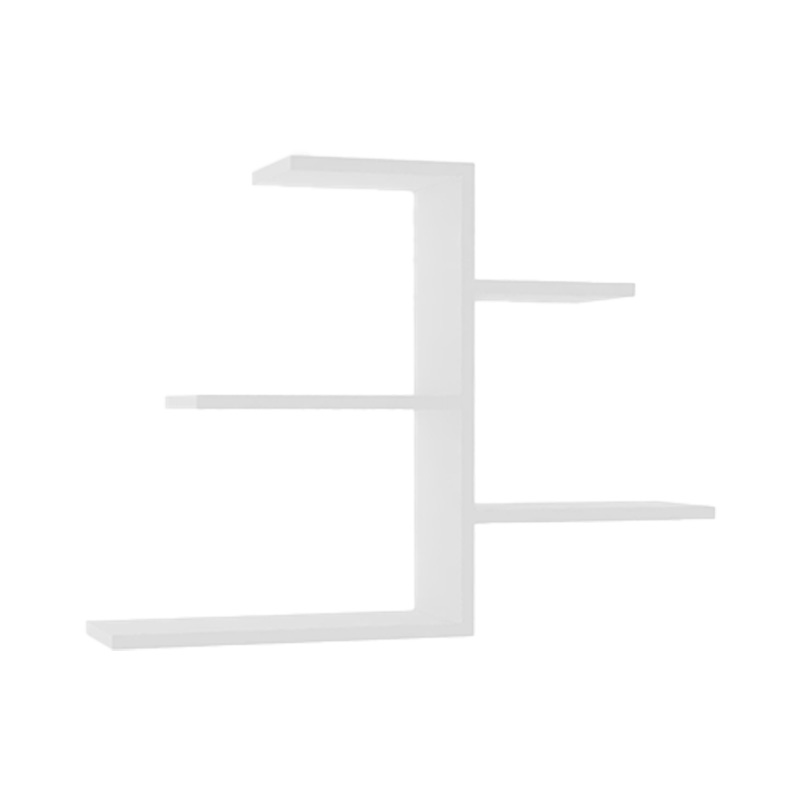 Ραφιέρα τοίχου Callum σε λευκή απόχρωση 82.2x19,6x48εκ