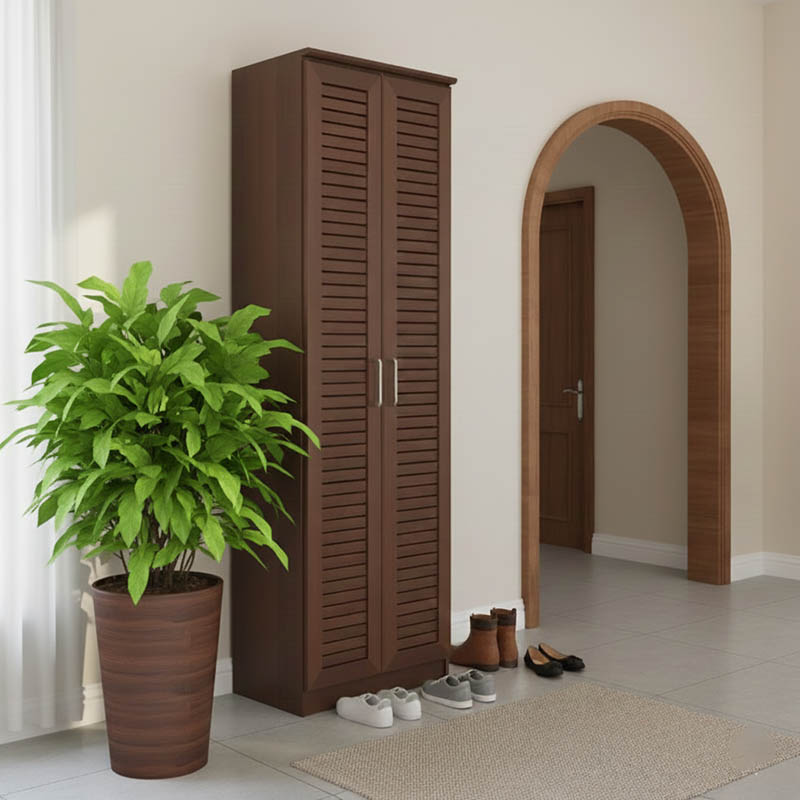 Shoe cabinet Sante 21 pairs walnut 60x37x183cm