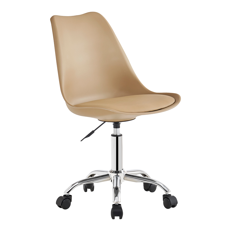 Office chair Gaston II pp-pu cappuccino 48x57x77-90cm