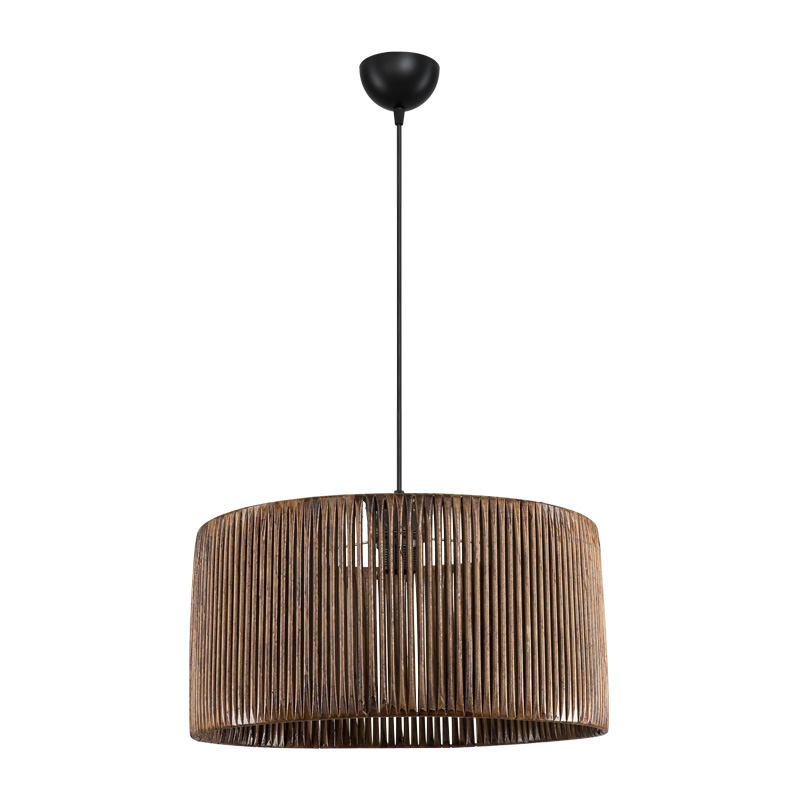 Lambu single-light ceiling lamp E27 in brown shade Φ40x20cm