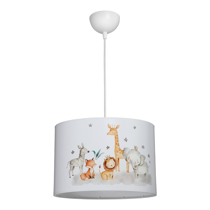 Kids' ceiling luminaire Tots pakoworld led E27 multicolor PVC D30x20cm