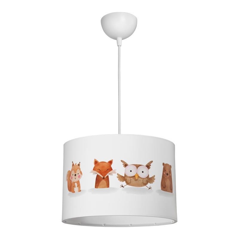 Kids' ceiling luminaire Wooda pakoworld led E27 multicolor PVC D30x20cm