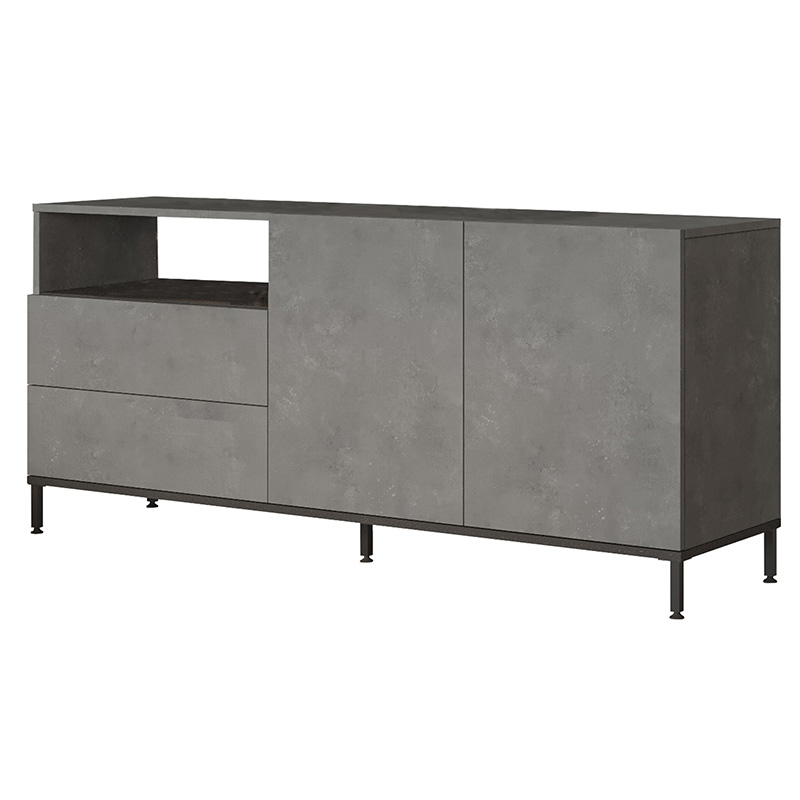 ΜΠΟΥΦΕΣ EVALUATE ΑΝΘΡΑΚΙ ANTIQUE-WENGE 170X46.5X75.5ΕΚ 176-000125 176-000125
