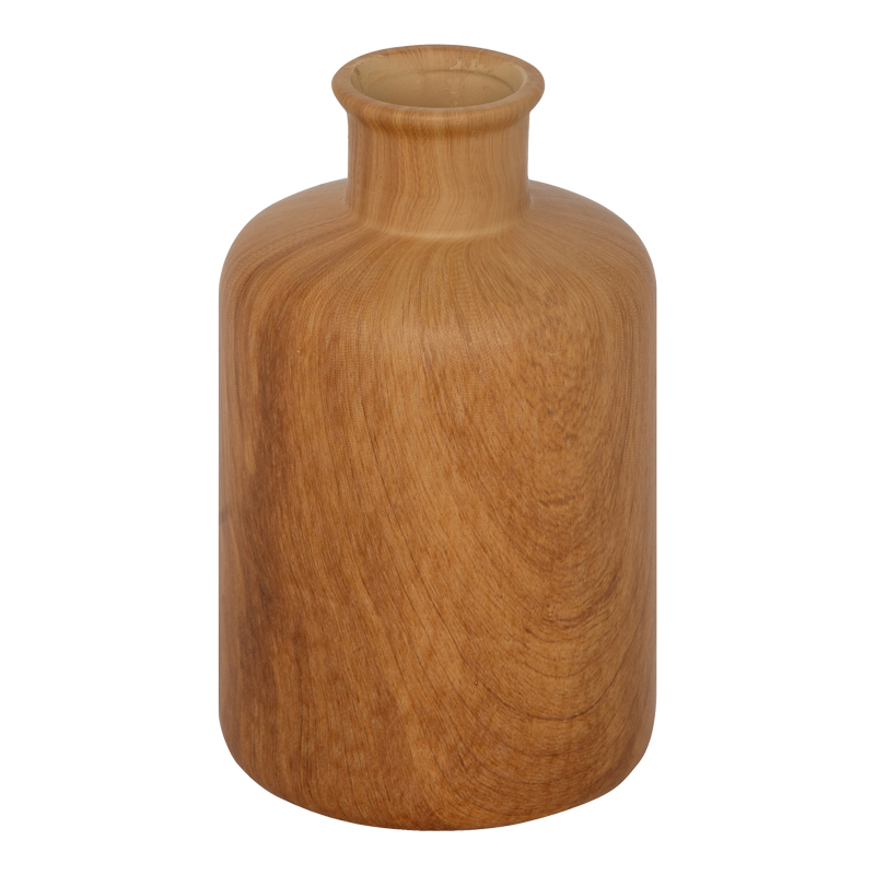 Vase Desel pakoworld ceramic in natural color D11x18cm