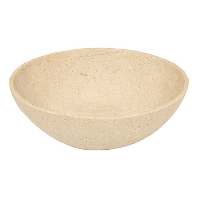 Decorative bowl Serio polyresin beige D24.5x7.5cm