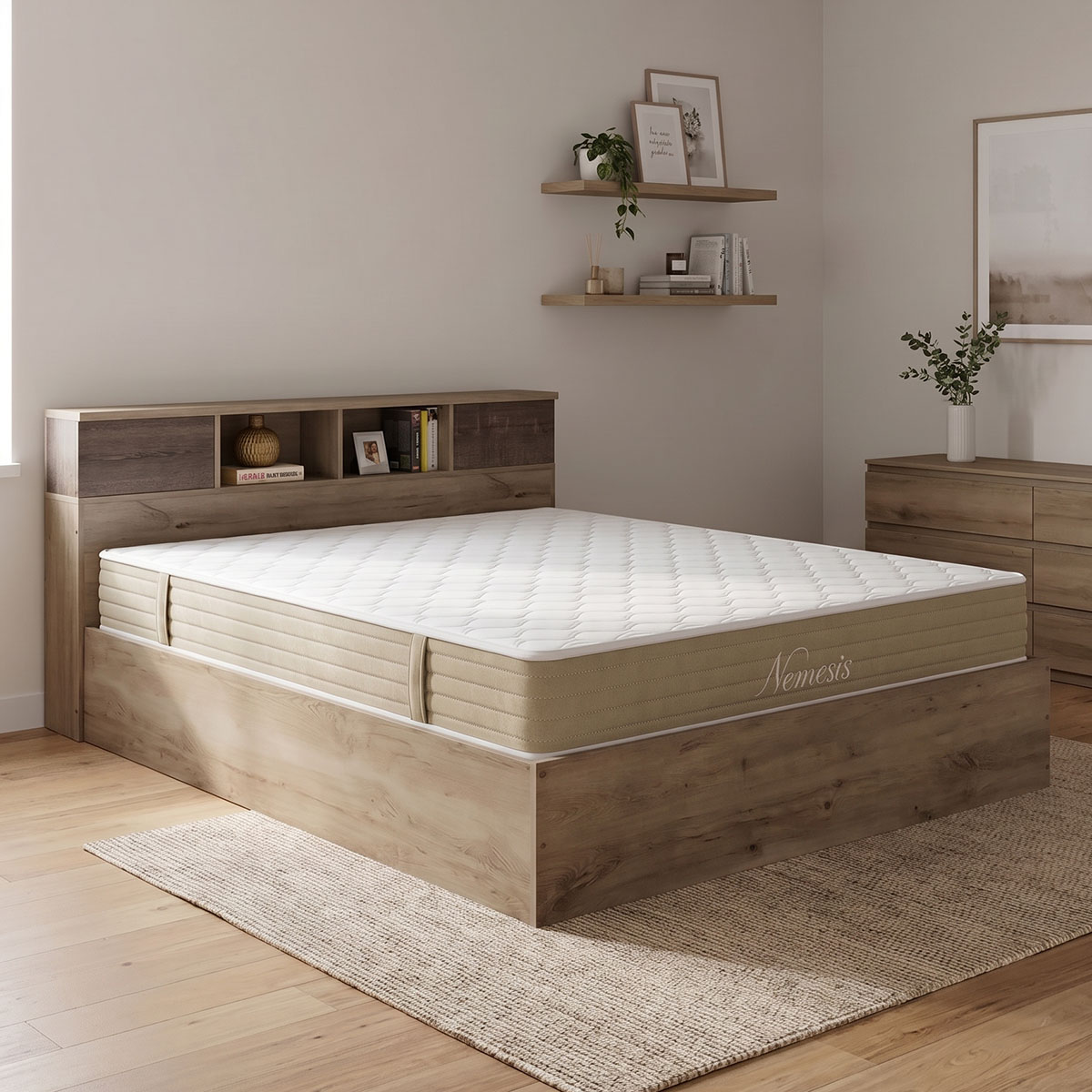 Bed with mattress Olympus Nemesis pakoworld castillo toro 160x200cm