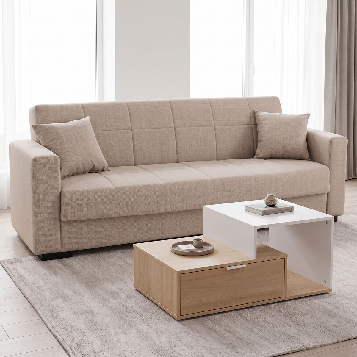 Student living room furniture package Haze pakoworld set 2 pcs