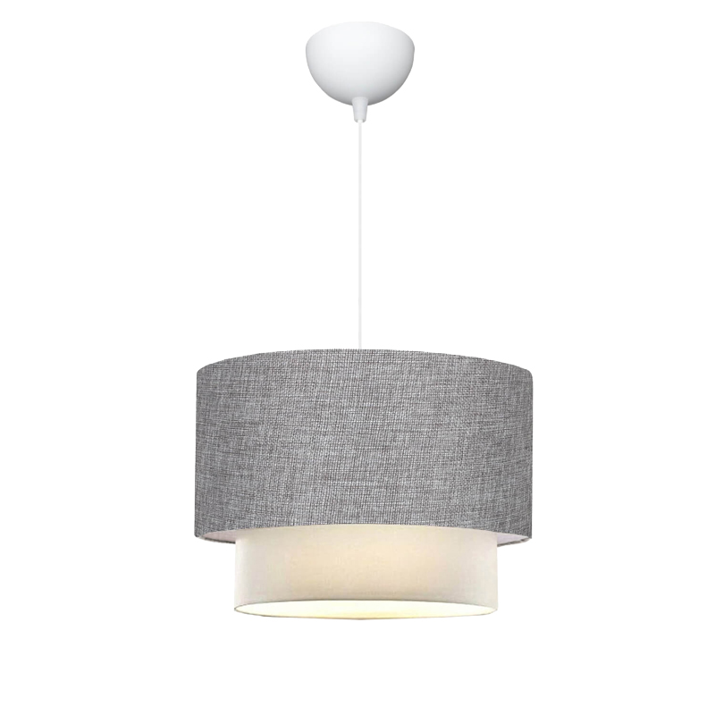 Ceiling light Fersa grey-white D30x20cm