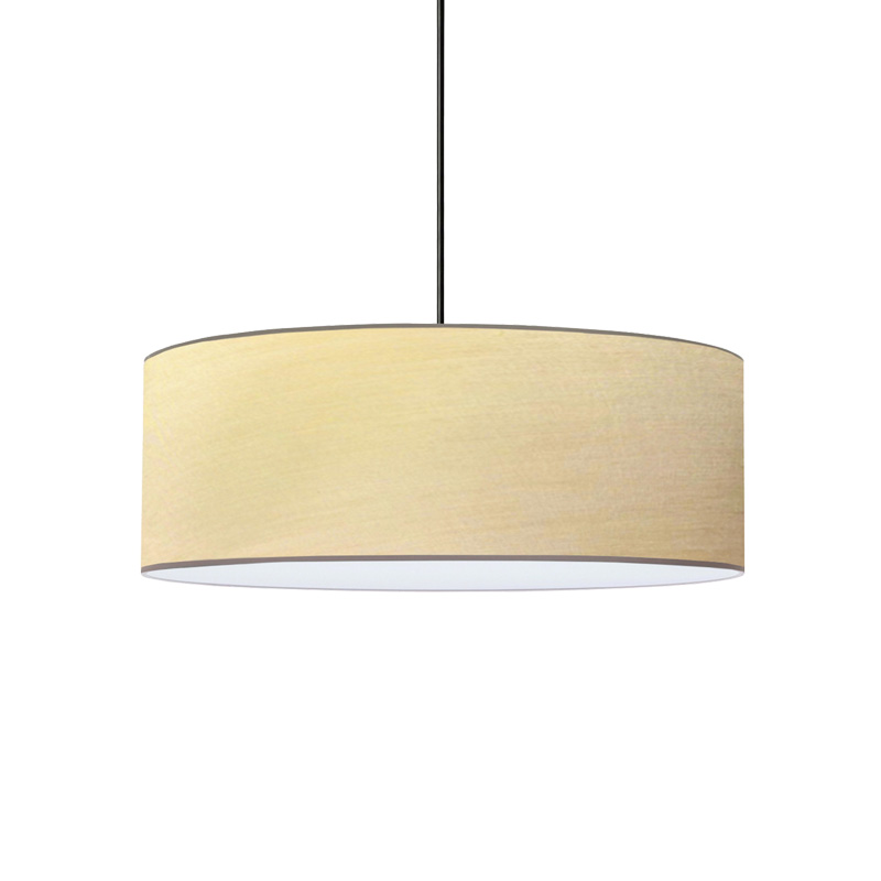 Rufio E27 ceiling lamp in beige-brown shade D50x20cm