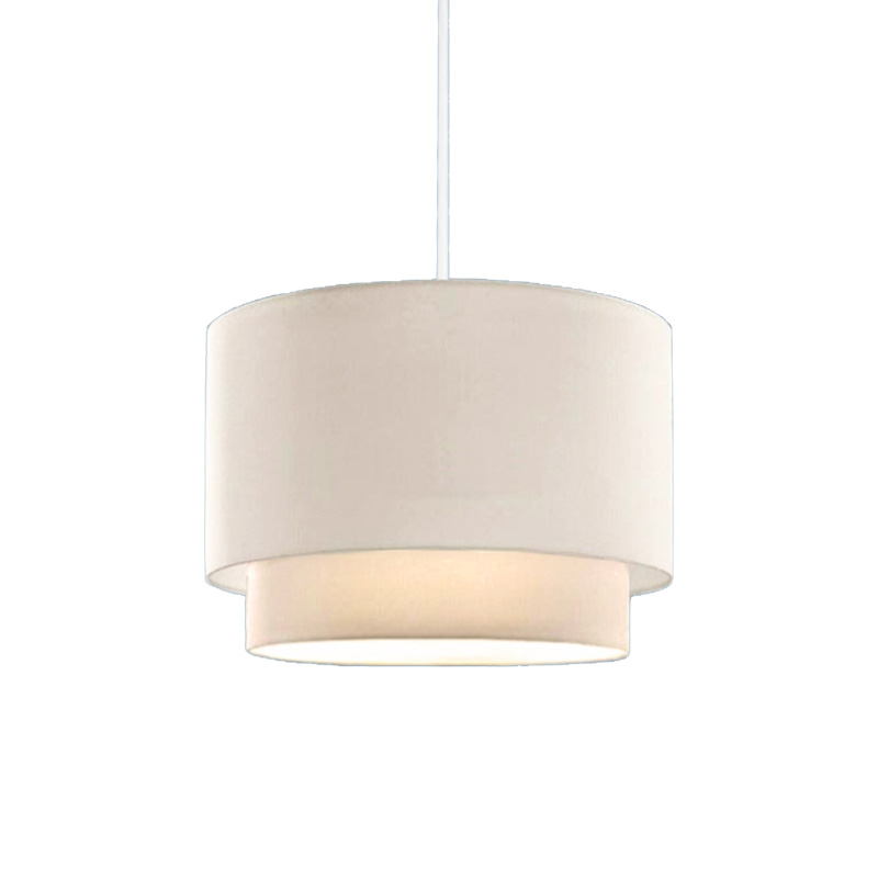 Tachi E27 ceiling lamp fabric-pvc in cream color D30x20cm
