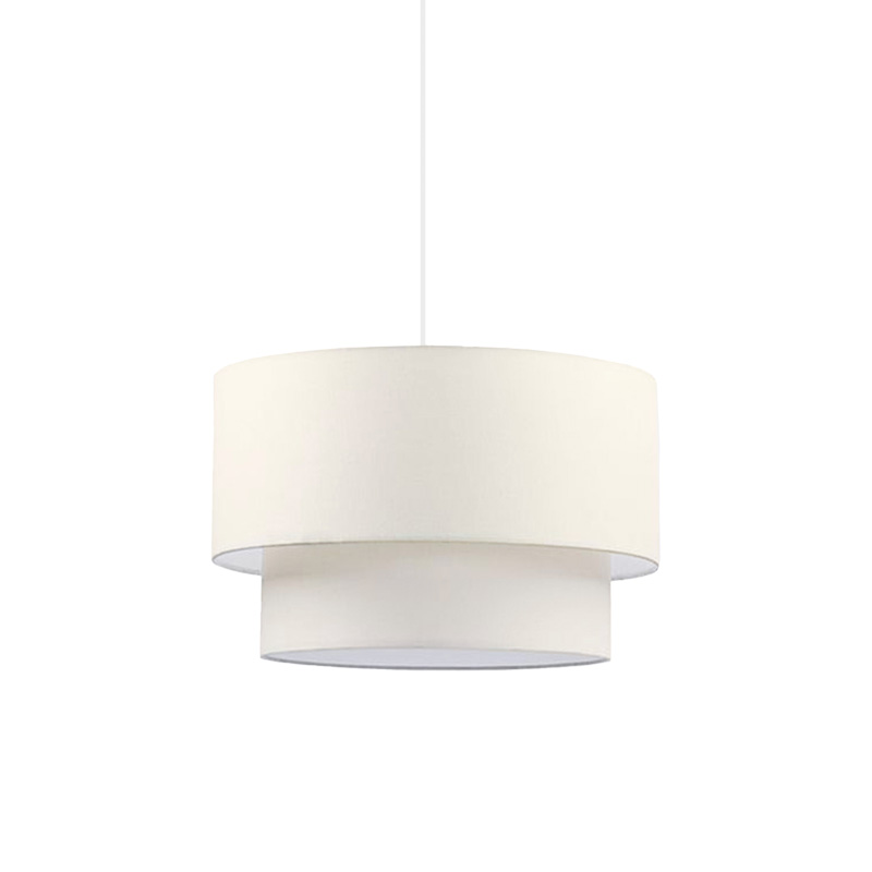 Tachi E27 ceiling lamp fabric in cream color D30x20cm