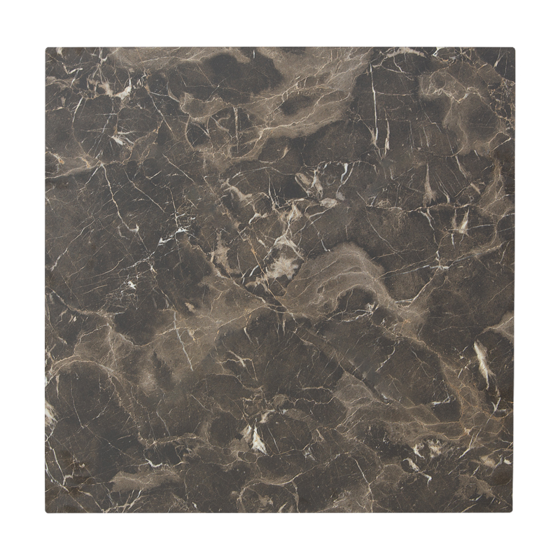 Verhia table top pakoworld HPL dark grey marble look 69x69cm 12mm thick