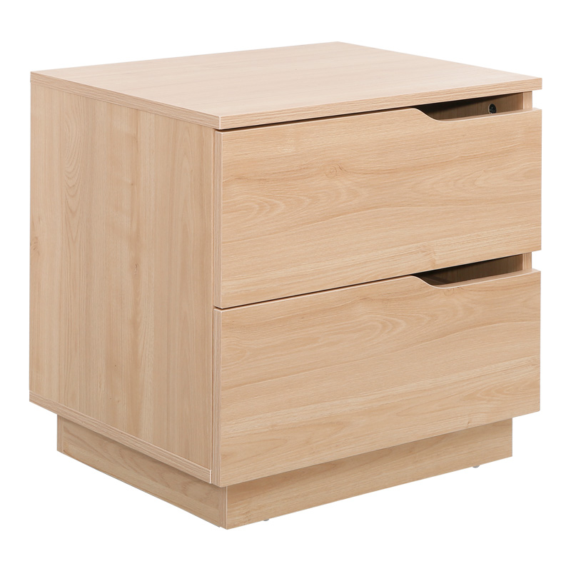 Verena bedside table in natural shade 48x40x48cm
