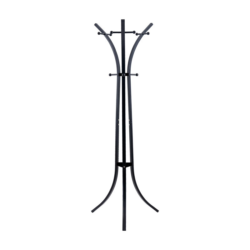 Zensine metal clothes rack in black shade 51x63x175cm