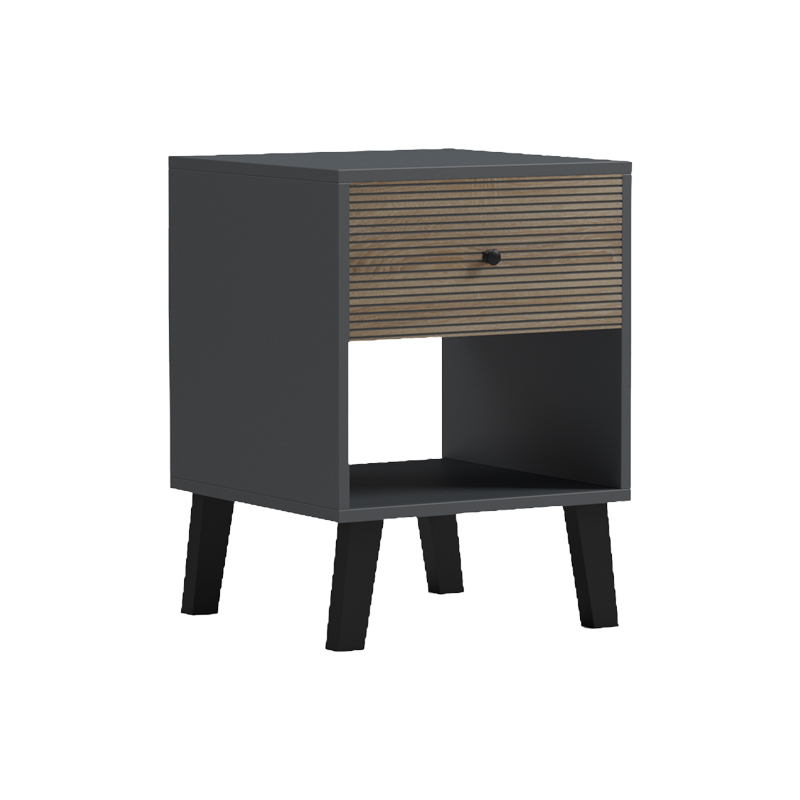 Tuscany bedside table sonoma-anthracite 40x40x55cm