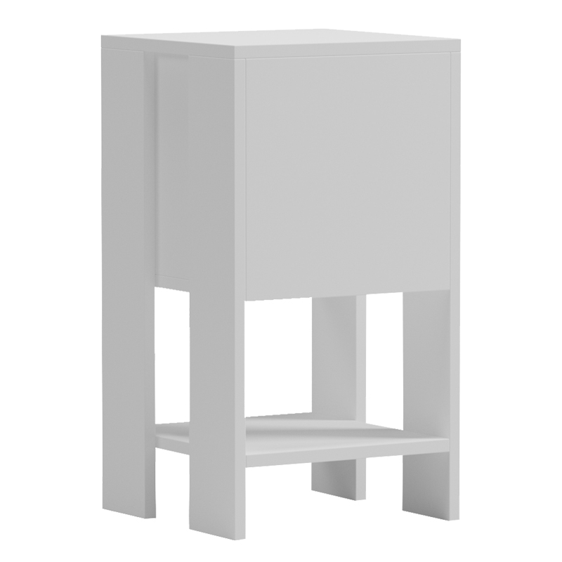Bedside table Reppo white 30x30x55cm