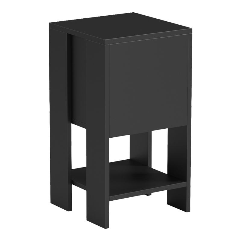 Bedside table Reppo black 30x30x55cm