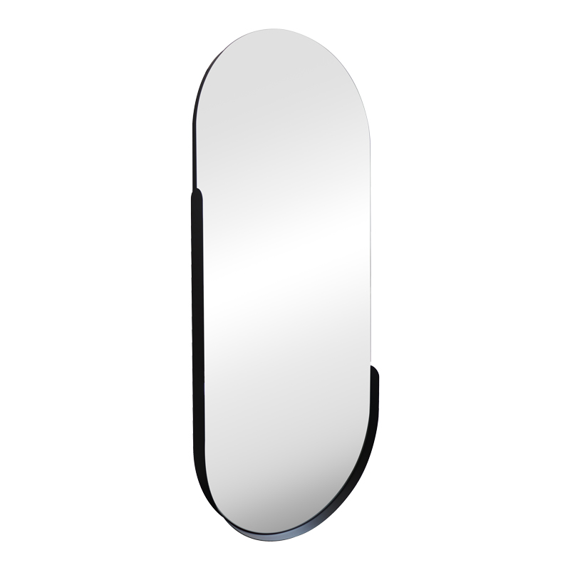 mirror Asteria pakoworld black MDF with black metal 45x5.0x105cm