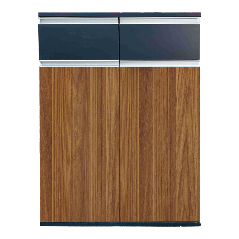 Oscar professional office cabinet in walnut-anthracite shade 80x40x120cm