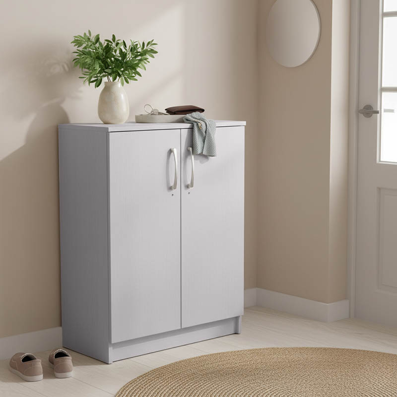 Shoe cabinet Shordo white-oak melamine 60x40.5x80cm