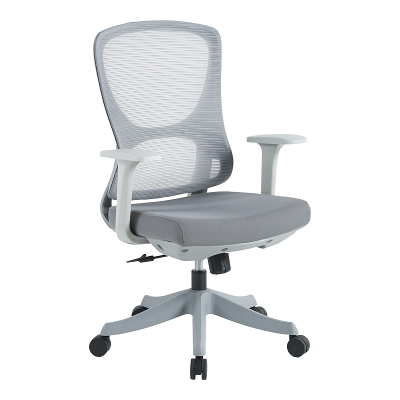 Litulo office chair mesh fabric in grey shade 51x50.5x98/106cm