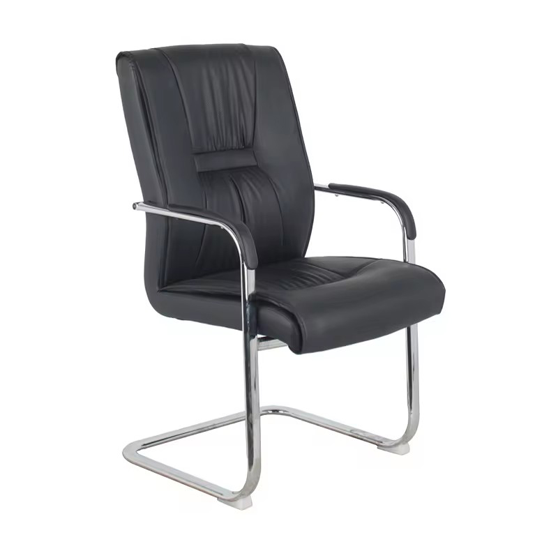 Guest chair Nioze black pu-chrome leg 57x50x95cm