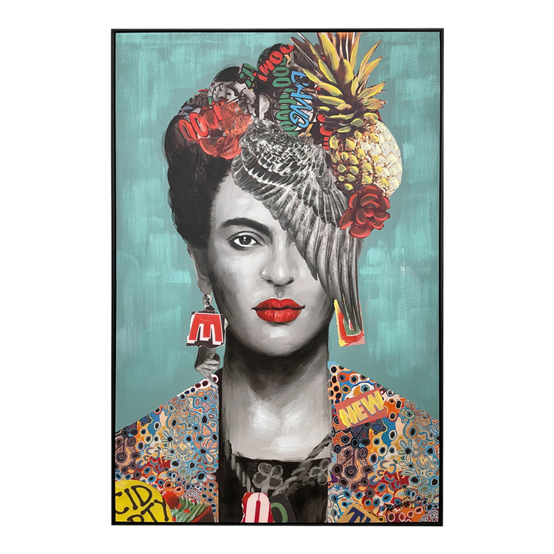 Paining on canvas Frilo Inart with frame 80x3x120cm