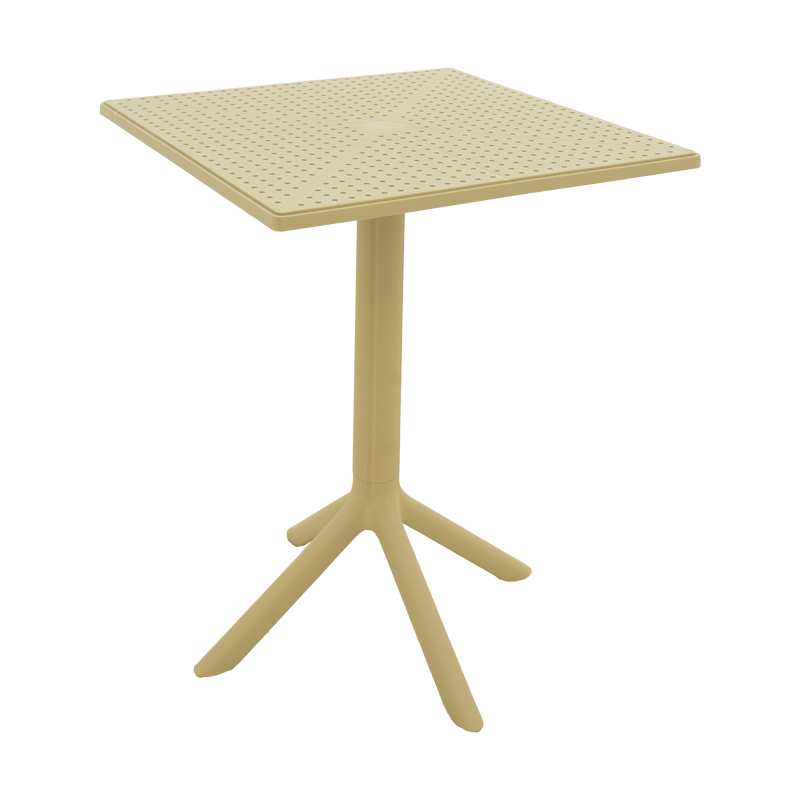 Groovy table pakoworld pp perforated cappuccino 60x60x76cm