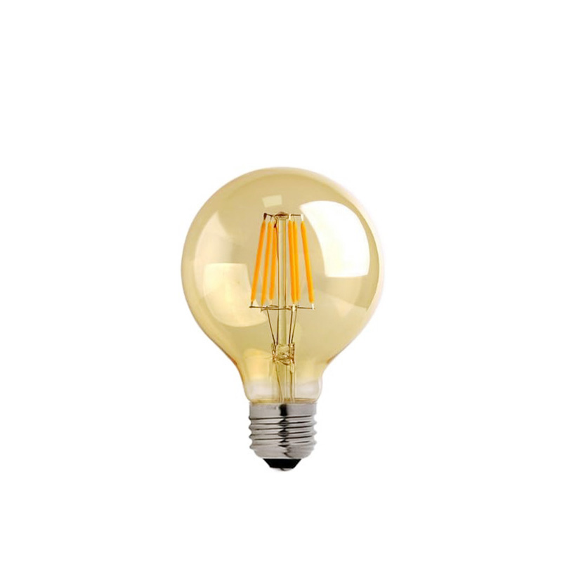 LED lamp G80 Bulb pakoworld 4W E27 2700K 200-220V amber