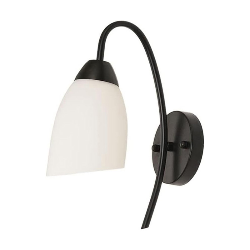 Wall light Berak led metal in black-white color 10x10x17cm