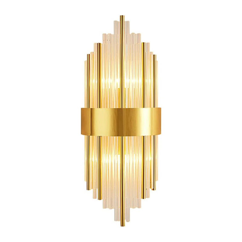 Wall light Fenzy E14 metal in gold-white color D20x60cm