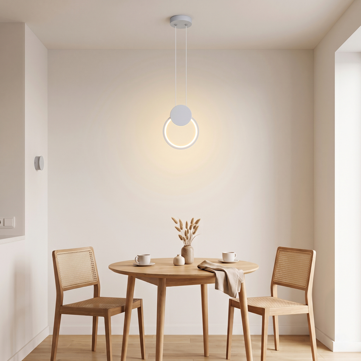 Ceiling light Ganden pakoworld led metal in white color D26.5x20cm