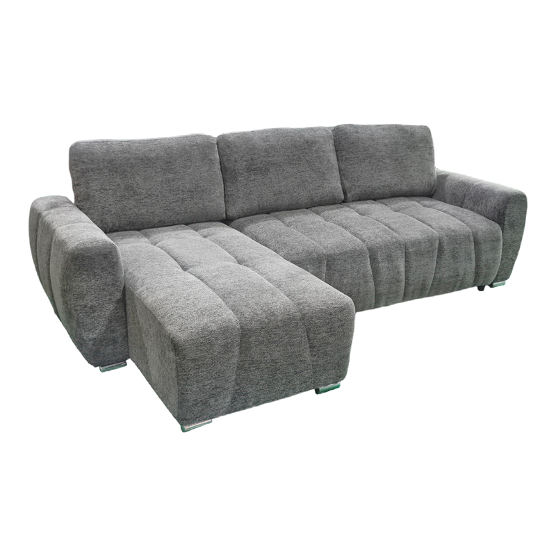 reversible sofa-bed Vivad fabric in anthracite color 275x164x91cm
