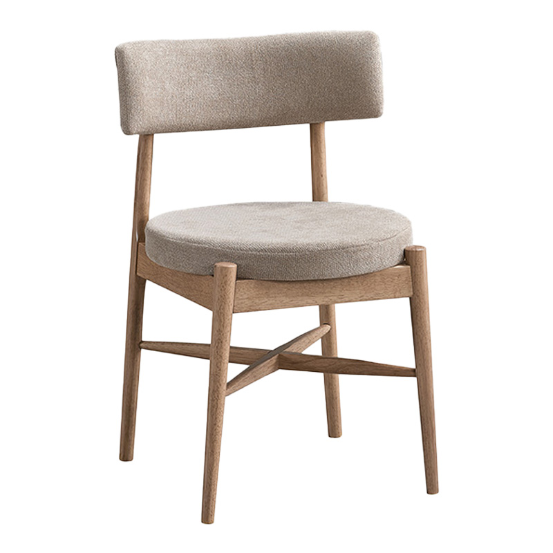 Raudi pakoworld rubberwood chair in natural-beige shade 45.5x45.5x81cm
