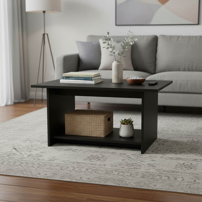 Votalo coffee table in anthracite shade 80x40x42cm